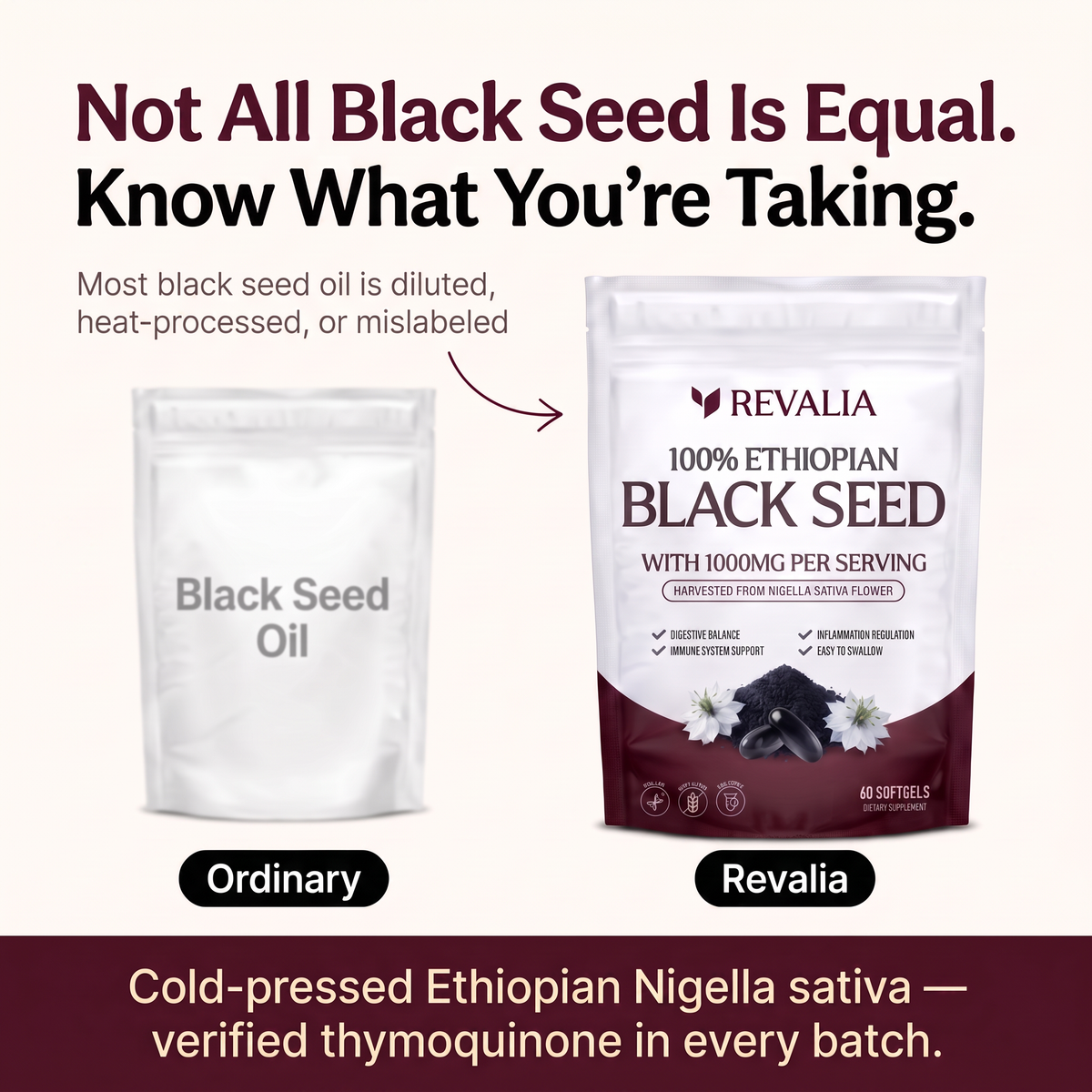 Revalia® Ethiopian Black Seed Oil